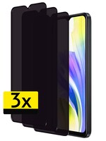 LUQ LUQ OPPO A38 Screenprotector Glas Privacy - 3 PACK
