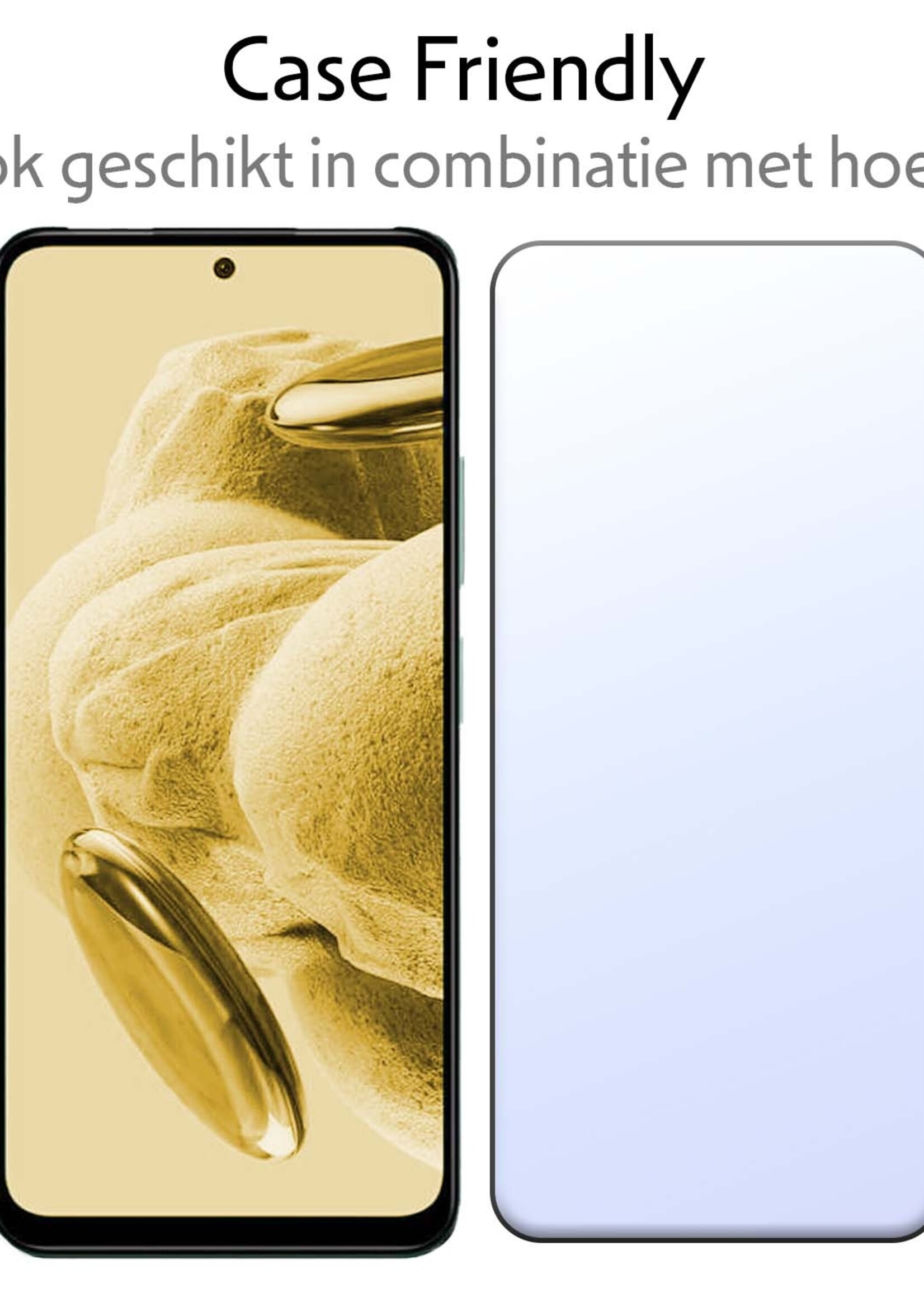 LUQ Screenprotector Geschikt voor Xiaomi Redmi Note 12 5G Screenprotector Beschermglas Gehard Glas - Screenprotector Geschikt voor Xiaomi Redmi Note 12 5G Screenprotector Glas - 2 Stuks