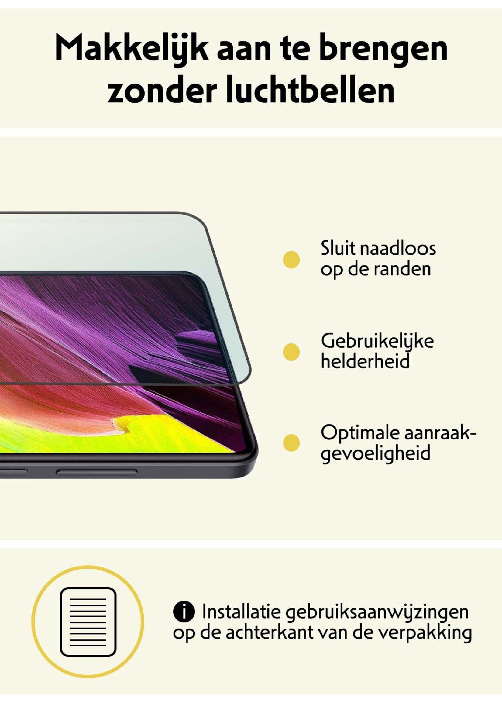 LUQ Screenprotector Geschikt voor Xiaomi Redmi Note 12 Pro Screenprotector Beschermglas Gehard Glas - Screenprotector Geschikt voor Xiaomi Redmi Note 12 Pro Screenprotector Glas - 2 Stuks