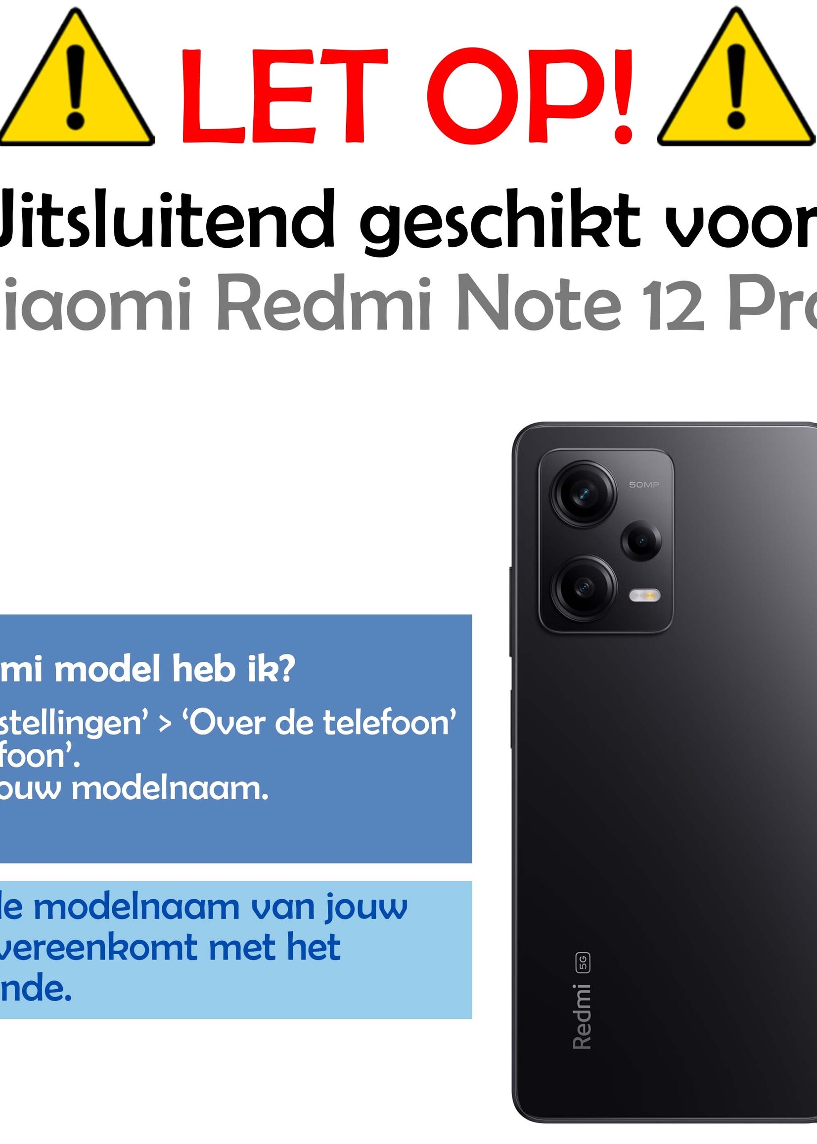 LUQ Screenprotector Geschikt voor Xiaomi Redmi Note 12 Pro Screenprotector Beschermglas Gehard Glas - Screenprotector Geschikt voor Xiaomi Redmi Note 12 Pro Screenprotector Glas - 3 Stuks