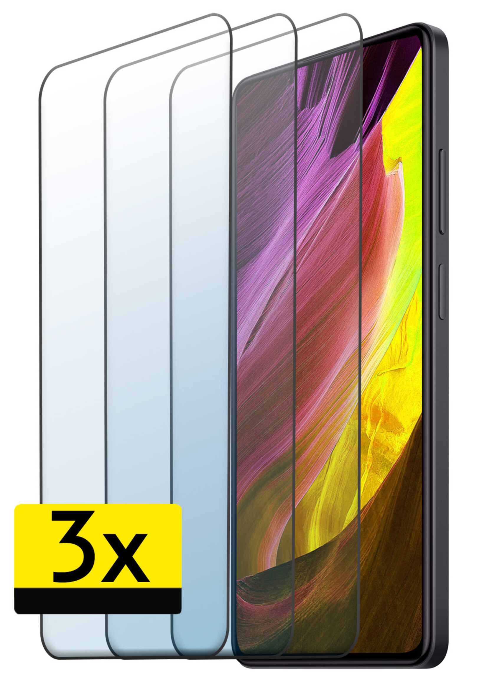 LUQ Screenprotector Geschikt voor Xiaomi Redmi Note 12 Pro+ Screenprotector Beschermglas Gehard Glas - Screenprotector Geschikt voor Xiaomi Redmi Note 12 Pro+ Screenprotector Glas - 3 Stuks