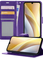 LUQ LUQ Samsung Galaxy A15 Hoesje Bookcase - Paars