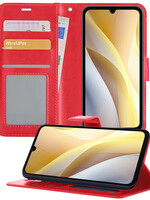 LUQ LUQ Samsung Galaxy A15 Hoesje Bookcase - Rood