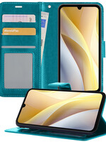 LUQ LUQ Samsung Galaxy A15 Hoesje Bookcase - Turquoise
