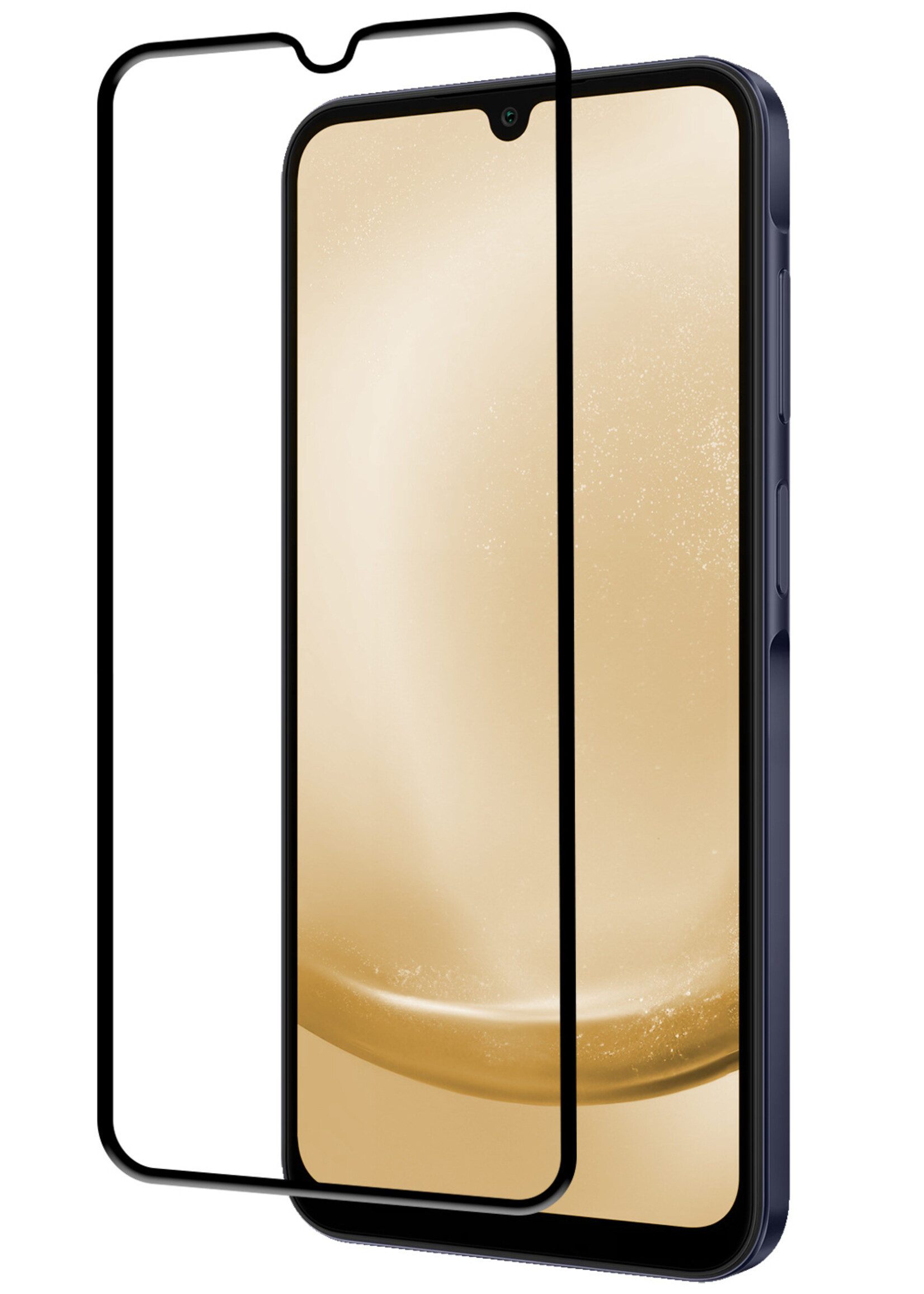 LUQ Screenprotector Geschikt voor Samsung A25 Screenprotector Glas Full Cover - Screenprotector Geschikt voor Samsung Galaxy A25 Screenprotector Full Cover