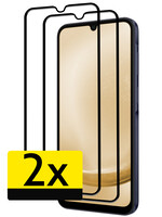 LUQ LUQ Samsung Galaxy A25 Screenprotector Glas Full Cover 2D - 2 PACK