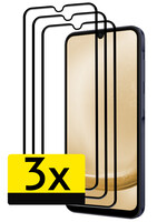 LUQ LUQ Samsung Galaxy A25 Screenprotector Glas Full Cover 2D - 3 PACK