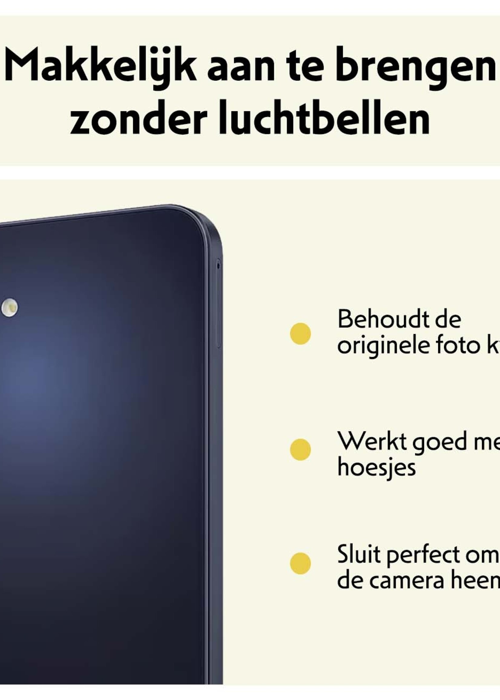 LUQ Screenprotector Geschikt voor Samsung A25 Camera Screenprotector Tempered Glass - Screenprotector Geschikt voor Samsung Galaxy A25 Screenprotector Camera Screenprotector