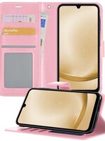 LUQ LUQ Samsung Galaxy A25 Hoesje Bookcase - Lichtroze
