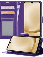 LUQ LUQ Samsung Galaxy A25 Hoesje Bookcase - Paars