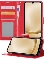 LUQ LUQ Samsung Galaxy A25 Hoesje Bookcase - Rood
