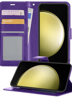 LUQ LUQ Samsung Galaxy S23 FE Hoesje Bookcase - Paars
