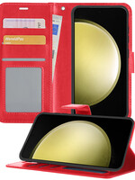LUQ LUQ Samsung Galaxy S23 FE Hoesje Bookcase - Rood
