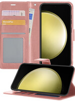 LUQ LUQ Samsung Galaxy S23 FE Hoesje Bookcase - Rose Goud