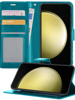 LUQ LUQ Samsung Galaxy S23 FE Hoesje Bookcase - Turquoise