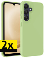LUQ LUQ Samsung Galaxy A25 Hoesje Siliconen - Groen - 2 PACK