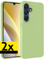 LUQ LUQ Samsung Galaxy A15 Hoesje Siliconen - Groen - 2 PACK