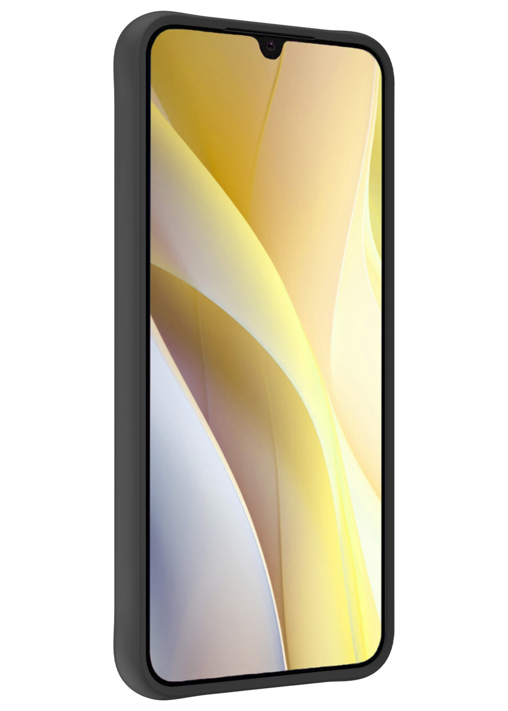 LUQ Hoesje Geschikt voor Samsung A15 Hoesje Siliconen Case - Hoes Geschikt voor Samsung Galaxy A15 Hoes Siliconen - Zwart - 2 Stuks