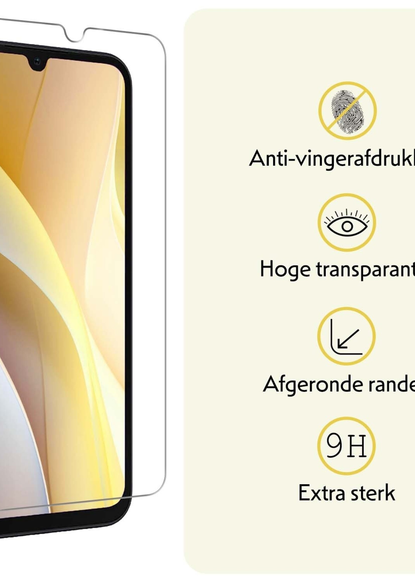 LUQ Hoesje Geschikt voor Samsung A15 Hoesje Siliconen Case Met 2x Screenprotector - Hoes Geschikt voor Samsung Galaxy A15 Hoes Siliconen - Lila