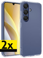 LUQ LUQ Samsung Galaxy A15 Hoesje Siliconen - Transparant - 2 PACK
