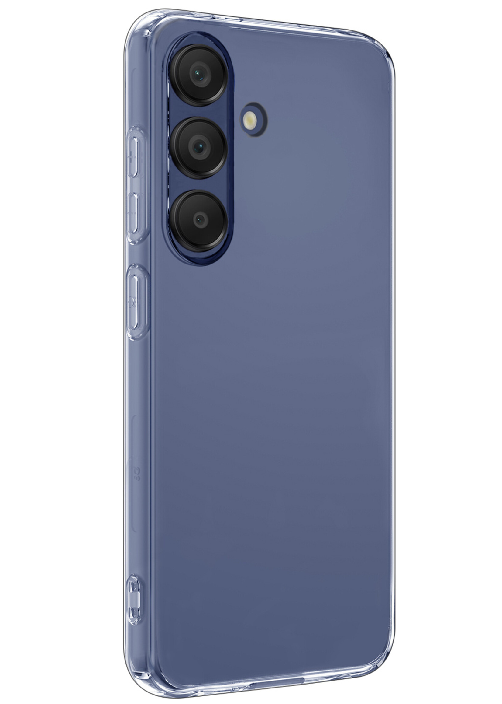 LUQ Hoesje Geschikt voor Samsung A15 Hoesje Siliconen Case - Hoes Geschikt voor Samsung Galaxy A15 Hoes Siliconen - Transparant - 2 Stuks