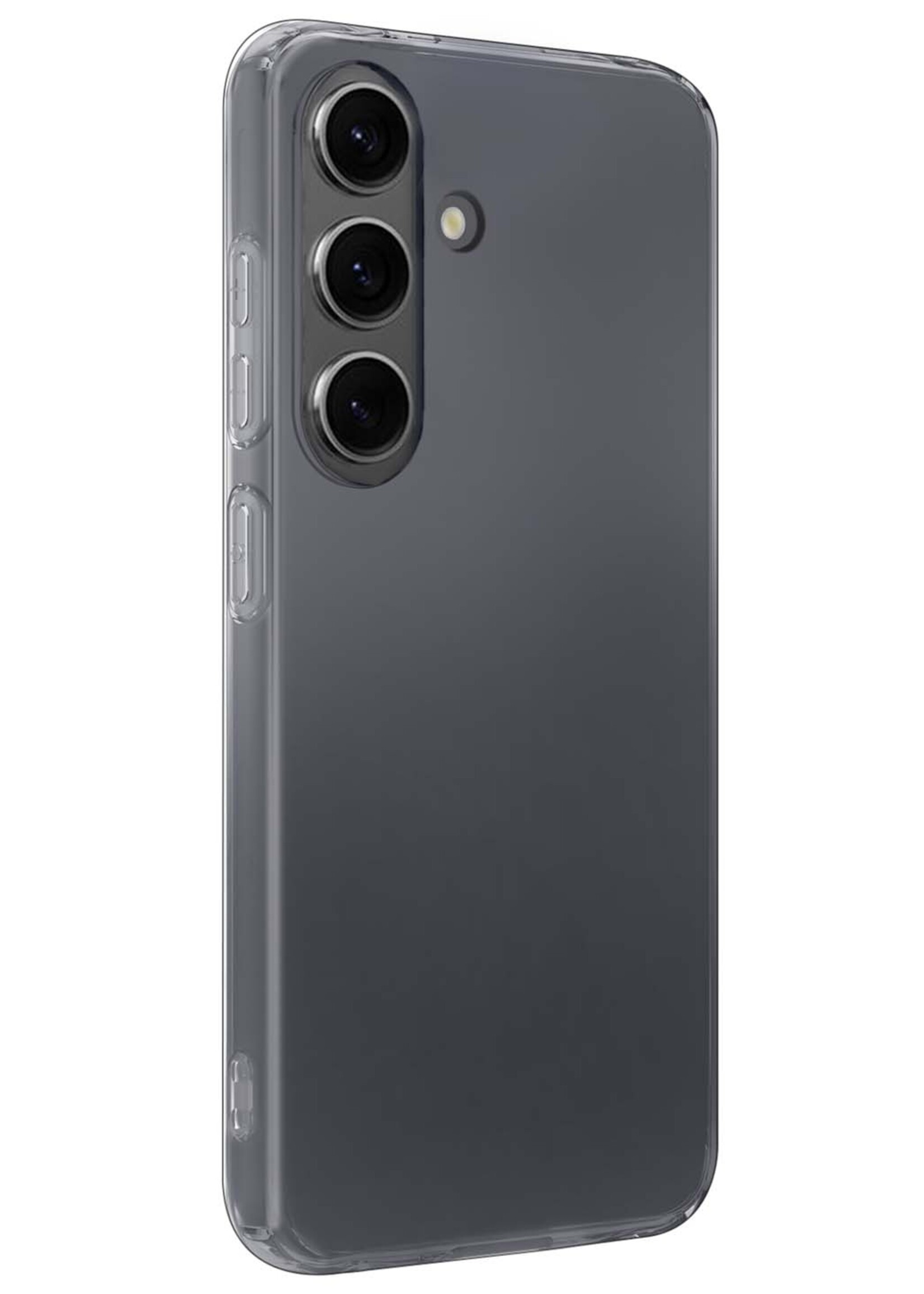 LUQ Hoesje Geschikt voor Samsung S23 FE Hoesje Siliconen Case - Hoes Geschikt voor Samsung Galaxy S23 FE Hoes Siliconen - Transparant - 2 Stuks