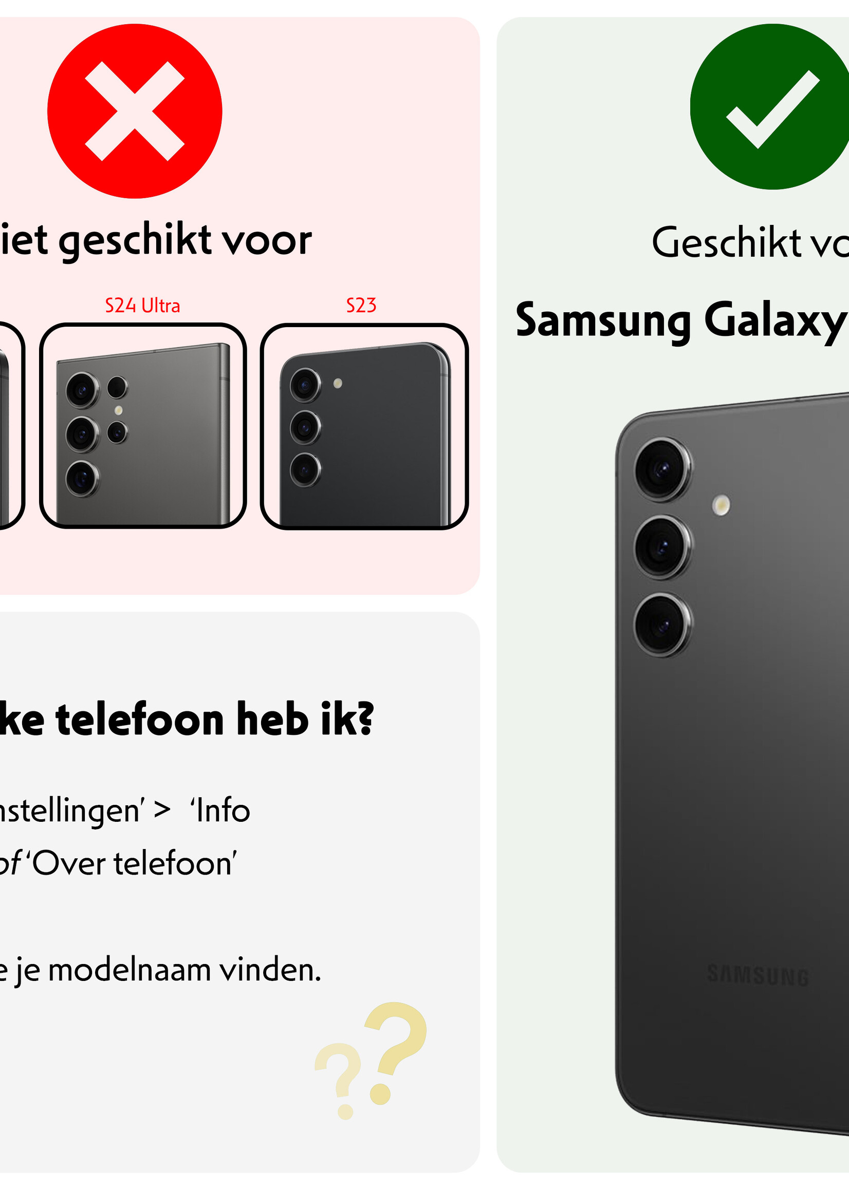 LUQ Hoesje Geschikt voor Samsung S24 Plus Hoesje Siliconen Case Met Screenprotector - Hoes Geschikt voor Samsung Galaxy S24 Plus Hoes Siliconen - Transparant