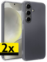 LUQ LUQ Samsung Galaxy S24 Plus Hoesje Siliconen - Transparant - 2 PACK