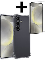 LUQ LUQ Samsung Galaxy S24 Plus Hoesje Shockproof Met Screenprotector