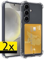 LUQ LUQ Samsung Galaxy S24 Hoesje Pashouder - 2 PACK