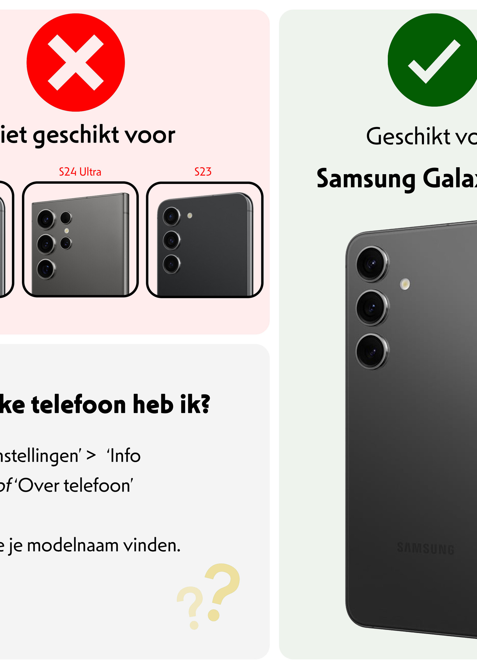 LUQ Hoesje Geschikt voor Samsung S24 Hoesje Case Pashouder Cover Siliconen - Hoes Geschikt voor Samsung Galaxy S24 Hoesje Met Kaarthouder - Transparant - 2 Stuks