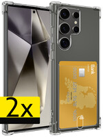 LUQ LUQ Samsung Galaxy S24 Ultra Hoesje Pashouder - 2 PACK