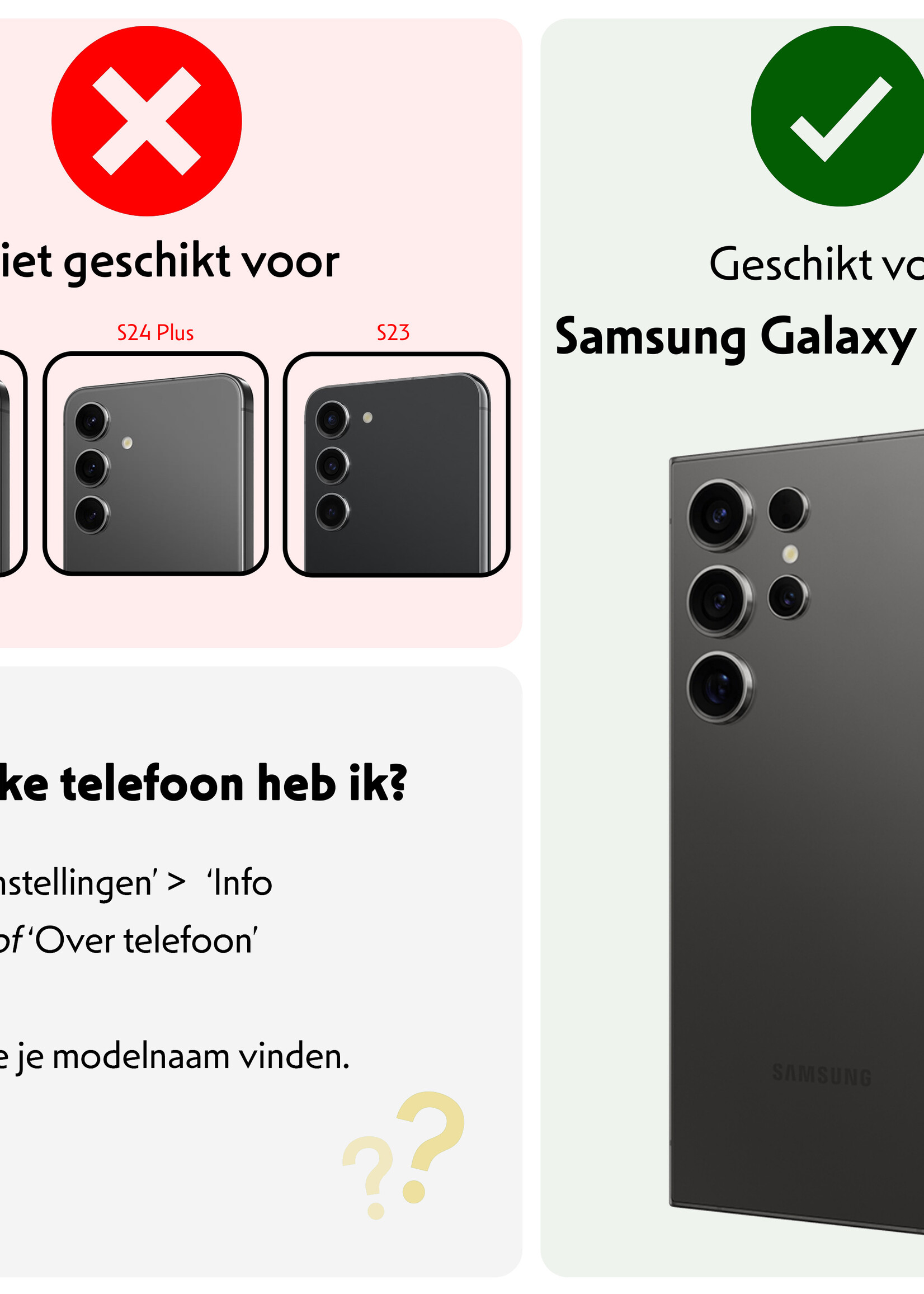 LUQ Hoesje Geschikt voor Samsung S24 Ultra Hoesje Siliconen Case Met Screenprotector - Hoes Geschikt voor Samsung Galaxy S24 Ultra Hoes Siliconen - Transparant