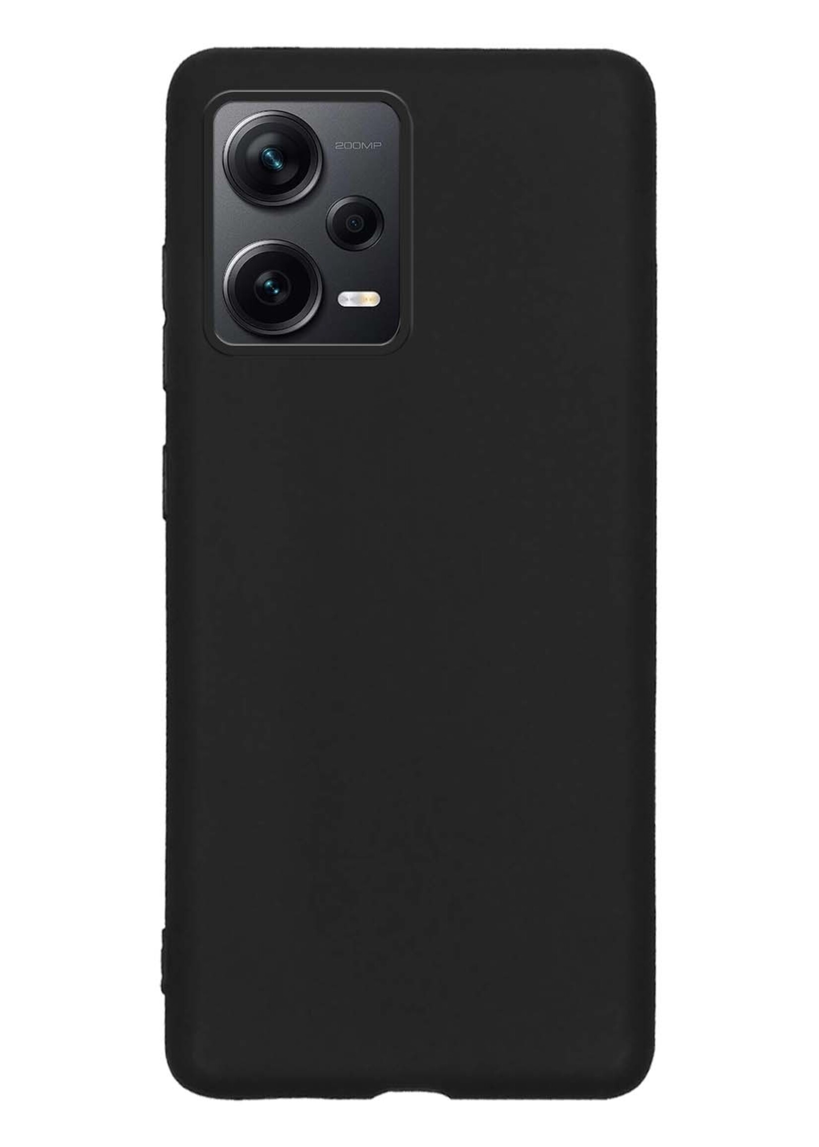 LUQ Hoesje Geschikt voor Xiaomi Redmi Note 12 Pro+ Hoesje Siliconen Case - Hoes Geschikt voor Xiaomi Redmi Note 12 Pro+ Hoes Siliconen - Zwart - 2 Stuks