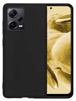 LUQ LUQ Xiaomi Redmi Note 12 Pro+ Hoesje Siliconen - Zwart
