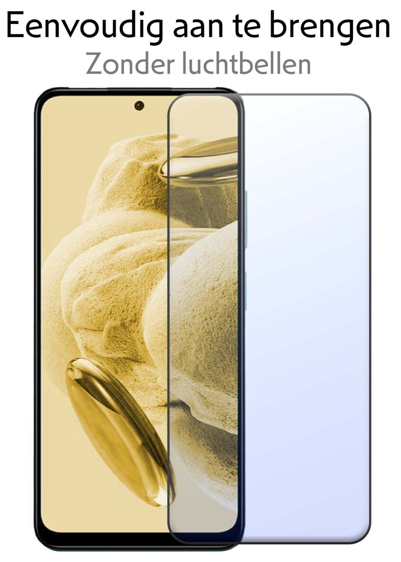 LUQ Hoesje Geschikt voor Xiaomi Redmi Note 12 5G Hoesje Siliconen Case Met 2x Screenprotector - Hoes Geschikt voor Xiaomi Redmi Note 12 5G Hoes Siliconen - Zwart