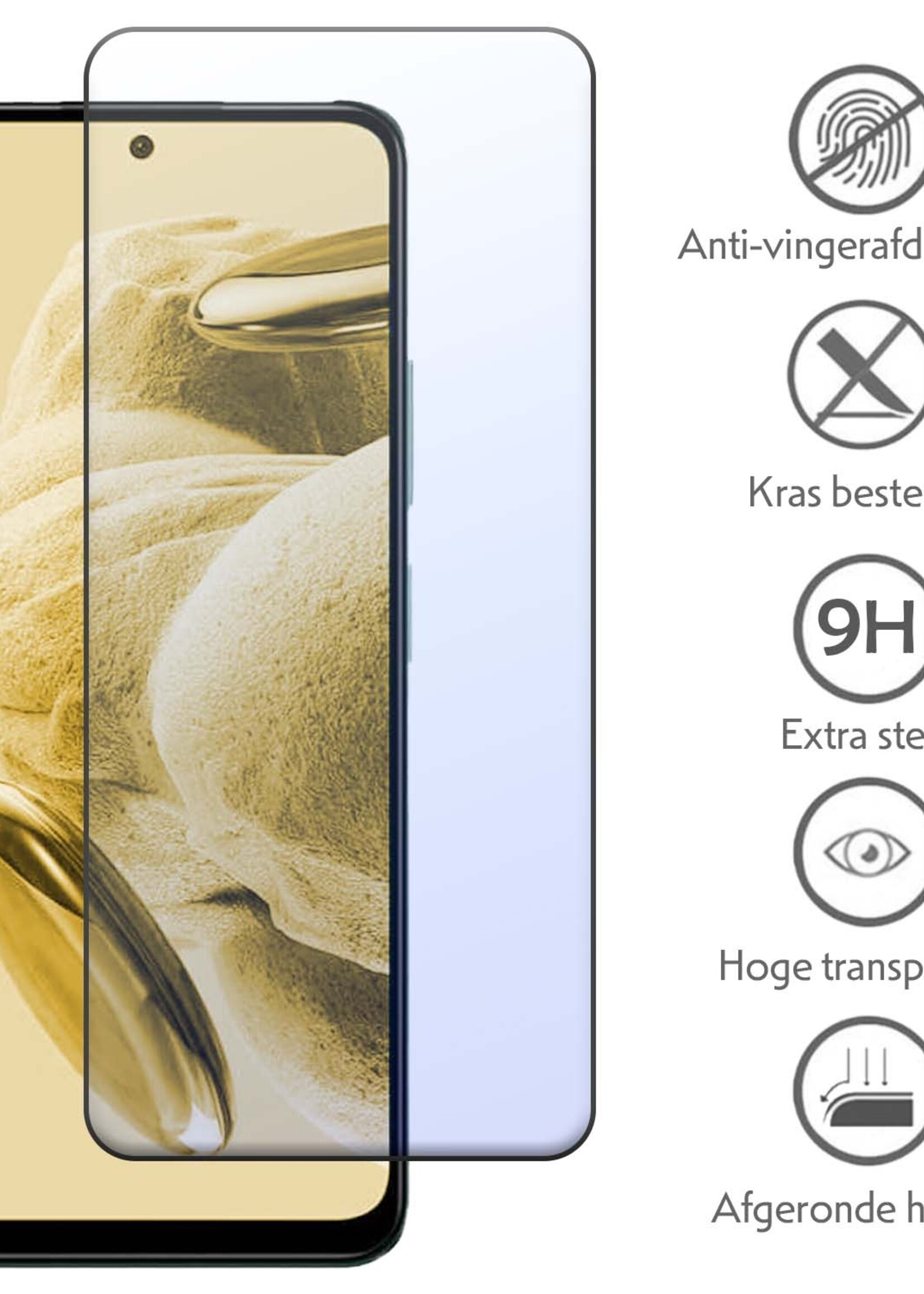 LUQ Hoesje Geschikt voor Xiaomi Redmi Note 12 5G Hoesje Siliconen Case Met Screenprotector - Hoes Geschikt voor Xiaomi Redmi Note 12 5G Hoes Siliconen - Transparant