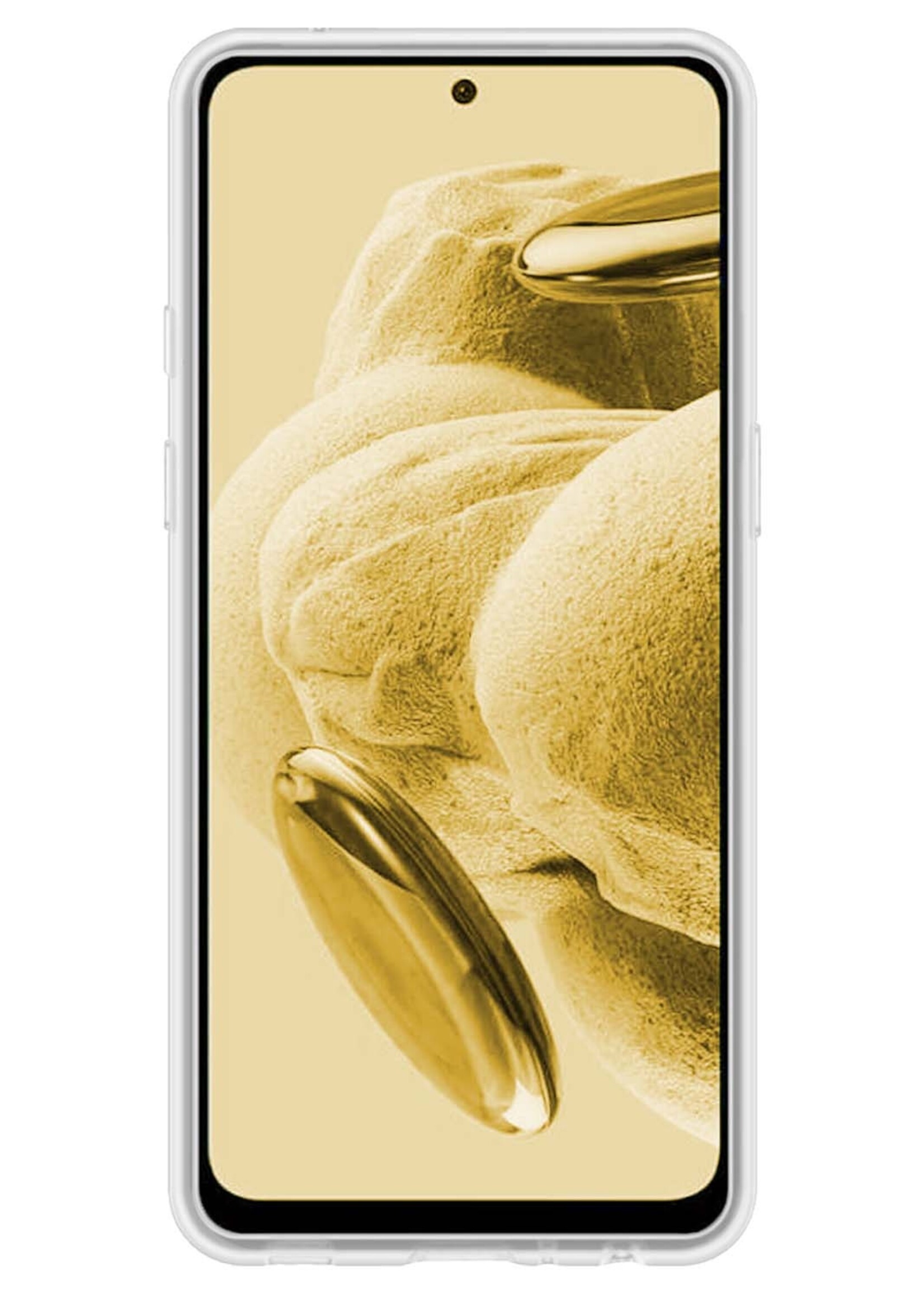 LUQ Hoesje Geschikt voor Xiaomi Redmi Note 12 5G Hoesje Siliconen Case - Hoes Geschikt voor Xiaomi Redmi Note 12 5G Hoes Siliconen - Transparant - 2 Stuks