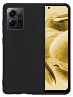 LUQ LUQ Xiaomi Redmi Note 12 4G Hoesje Siliconen - Zwart