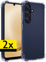 LUQ LUQ Samsung Galaxy A25 Hoesje Shockproof - Transparant - 2 PACK