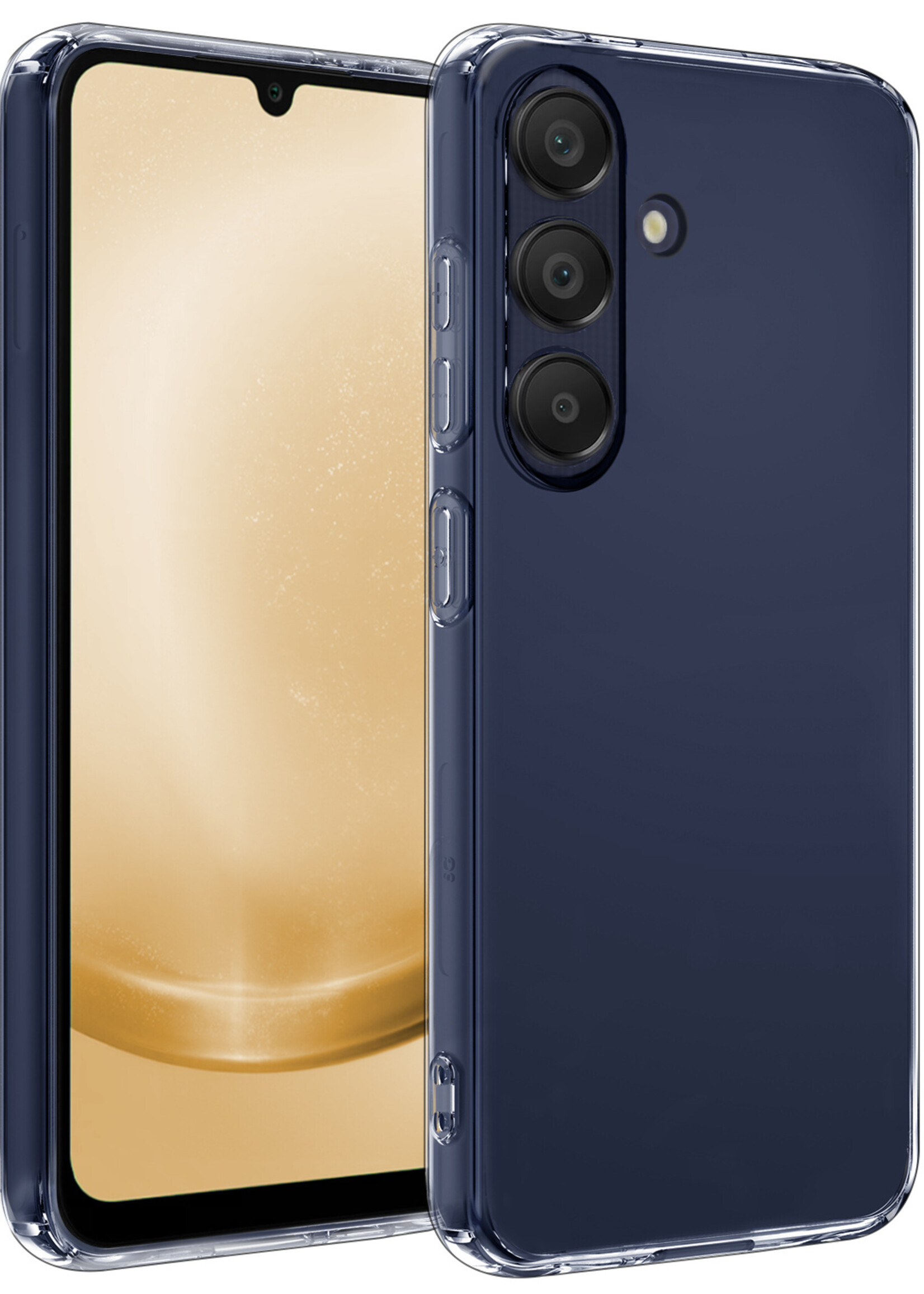 LUQ Hoesje Geschikt voor Samsung A25 Hoesje Siliconen Case - Hoes Geschikt voor Samsung Galaxy A25 Hoes Siliconen - Transparant