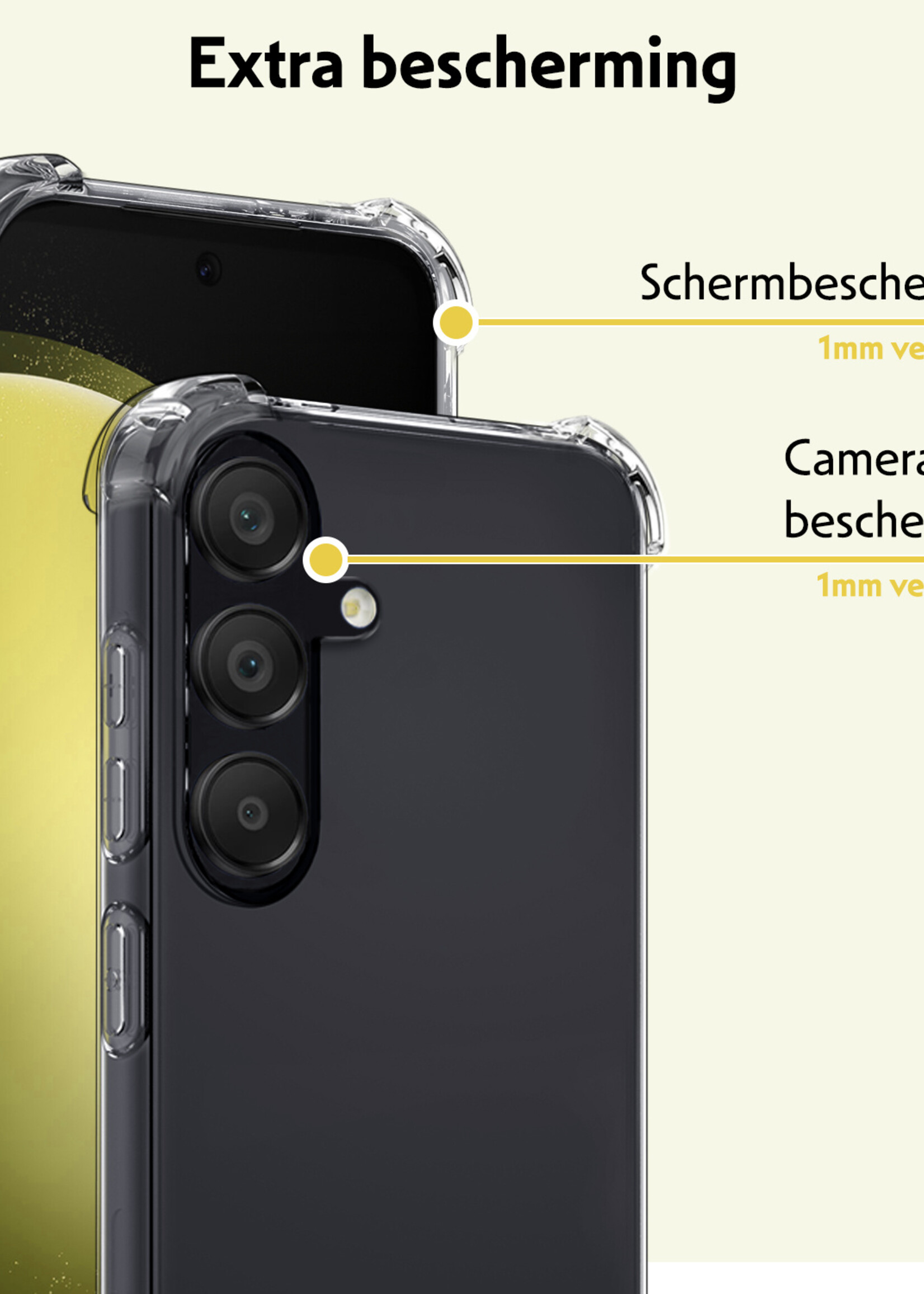 LUQ Hoesje Geschikt voor Samsung S23 FE Hoesje Shockproof Case Siliconen - Hoes Geschikt voor Samsung Galaxy S23 FE Hoes Cover Siliconen - Transparant