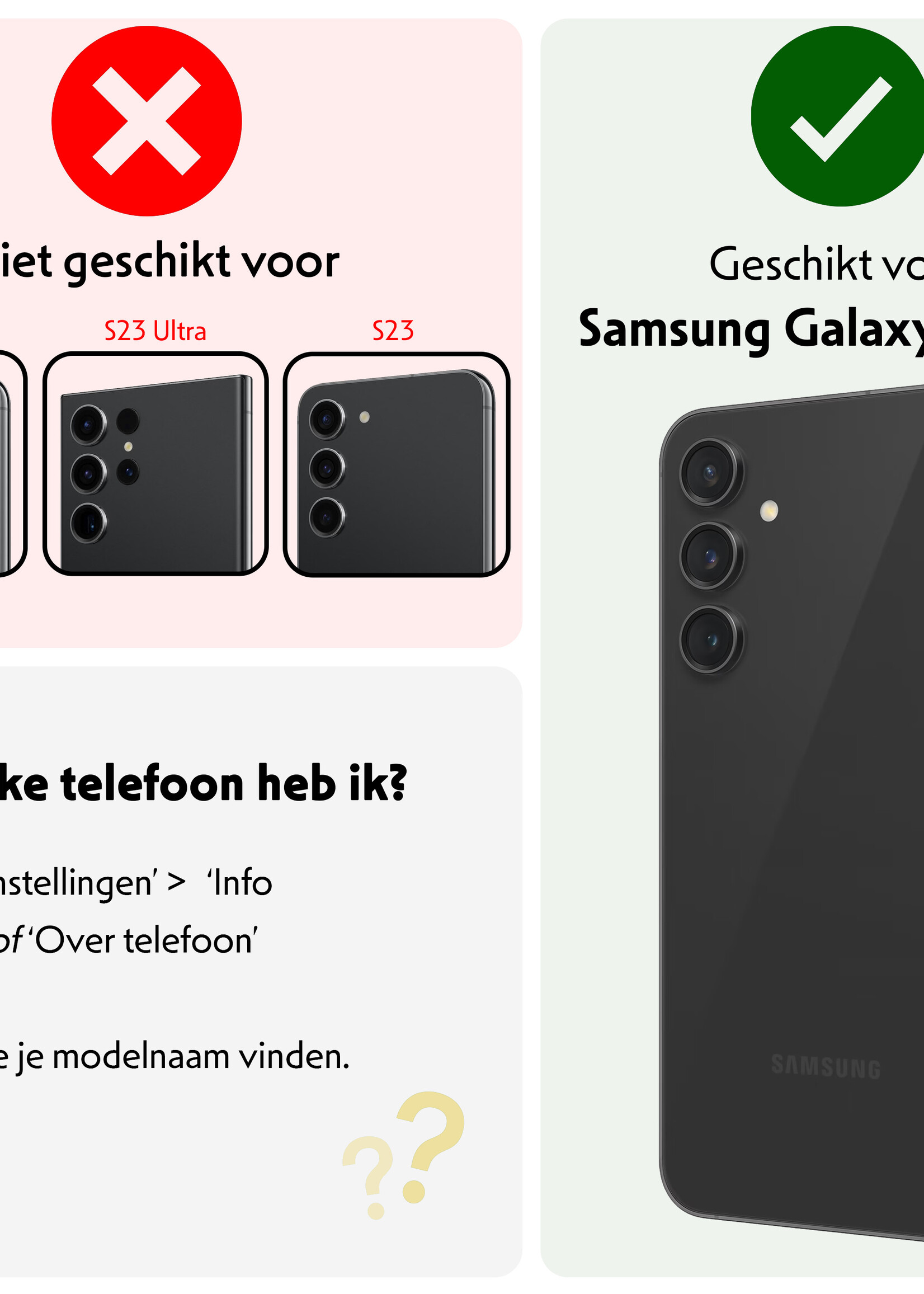 LUQ Hoesje Geschikt voor Samsung S23 FE Hoesje Shockproof Case Siliconen Hoes Met Koord - Transparant