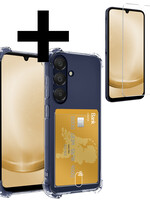 LUQ LUQ Samsung Galaxy A25 Hoesje Pashouder Met Screenprotector