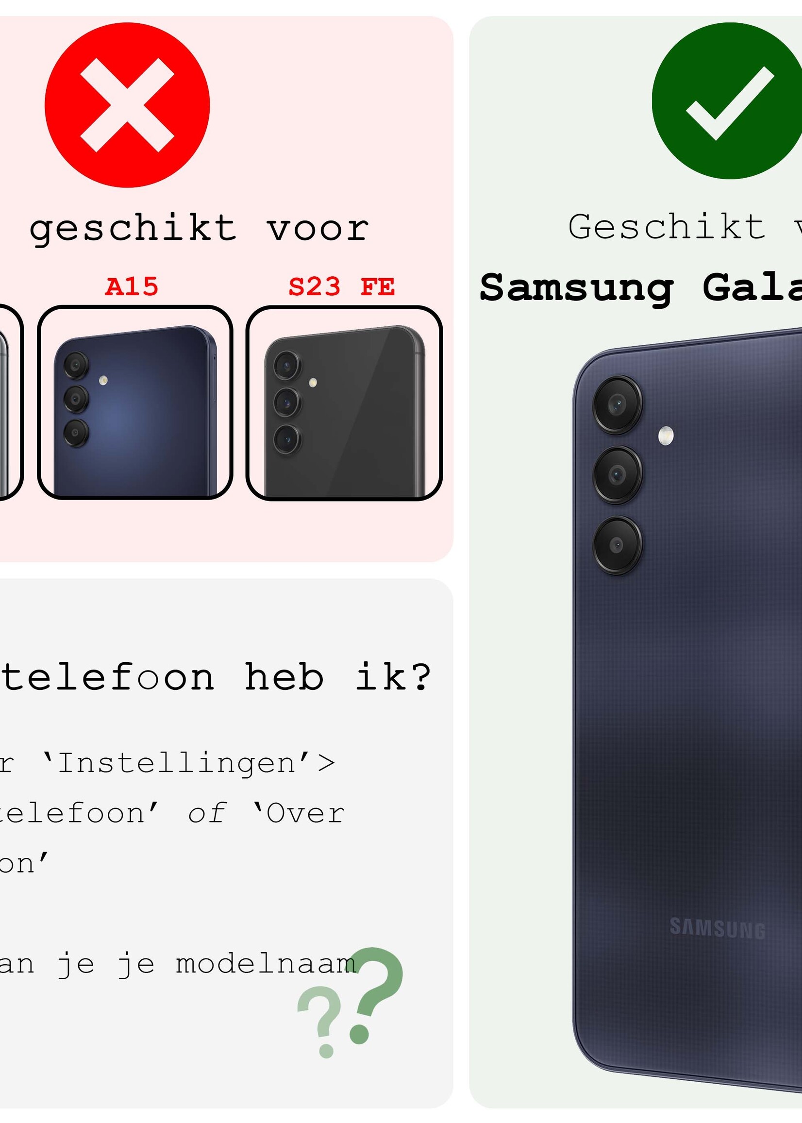 LUQ Hoesje Geschikt voor Samsung A25 Hoesje Case Pashouder Cover Siliconen - Hoes Geschikt voor Samsung Galaxy A25 Hoesje Met Kaarthouder - Transparant