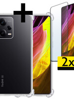 LUQ LUQ Xiaomi Redmi Note 12 Pro+ Hoesje Shockproof Met 2x Screenprotector
