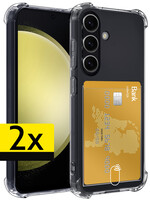LUQ LUQ Samsung Galaxy S23 FE Hoesje Pashouder - 2 PACK