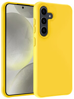 LUQ LUQ Samsung Galaxy S24 Hoesje Siliconen - Geel