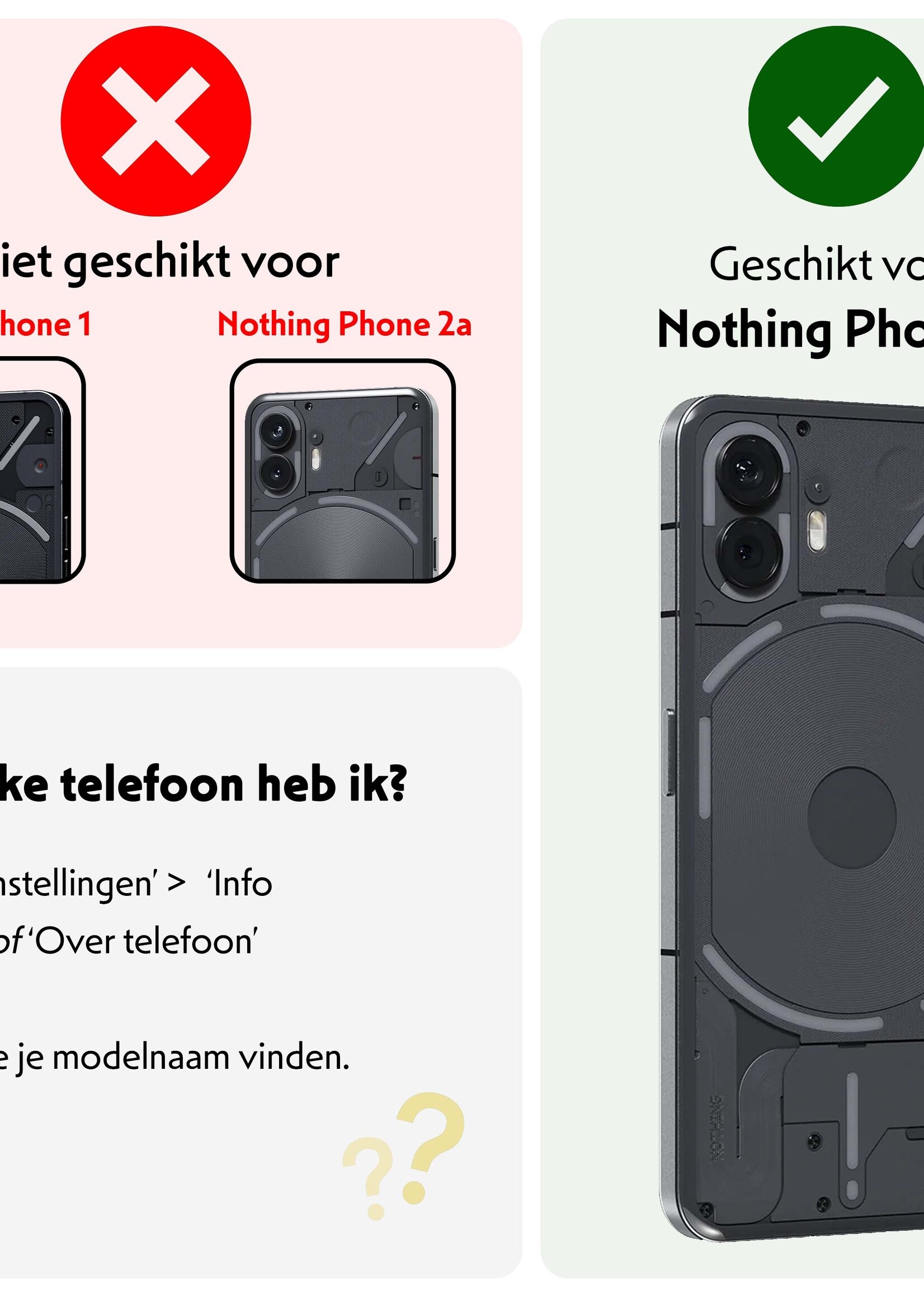 LUQ Screenprotector Geschikt voor Nothing Phone (2) Screenprotector Beschermglas Gehard Glas - Screenprotector Geschikt voor Nothing Phone (2) Screenprotector Glas - 2 Stuks