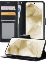 LUQ LUQ Samsung Galaxy A55 Hoesje Bookcase - Zwart